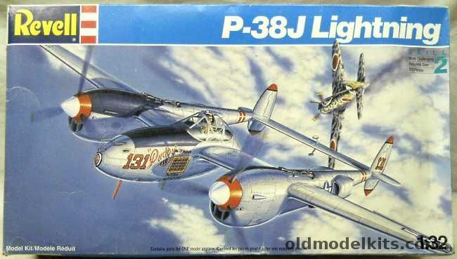 Revell 1/32 Lockheed P-38J Lightning - Major McGuire's Pudgy, 4749 plastic model kit